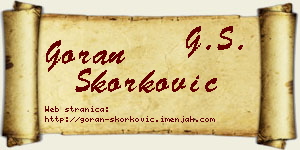Goran Skorković vizit kartica